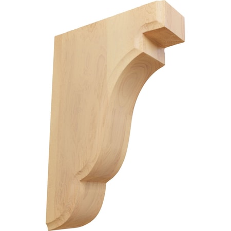 Ekena Millwork 1 3/4"W x 5"D x 7 1/2"H Bedford Wood Bracket, Red Oak BKTW02X05X08BERO